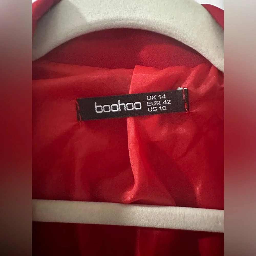 BOOHOO JERSEY KNIT DOUBLE BREASTED BLAZER - Picture 7 of 8